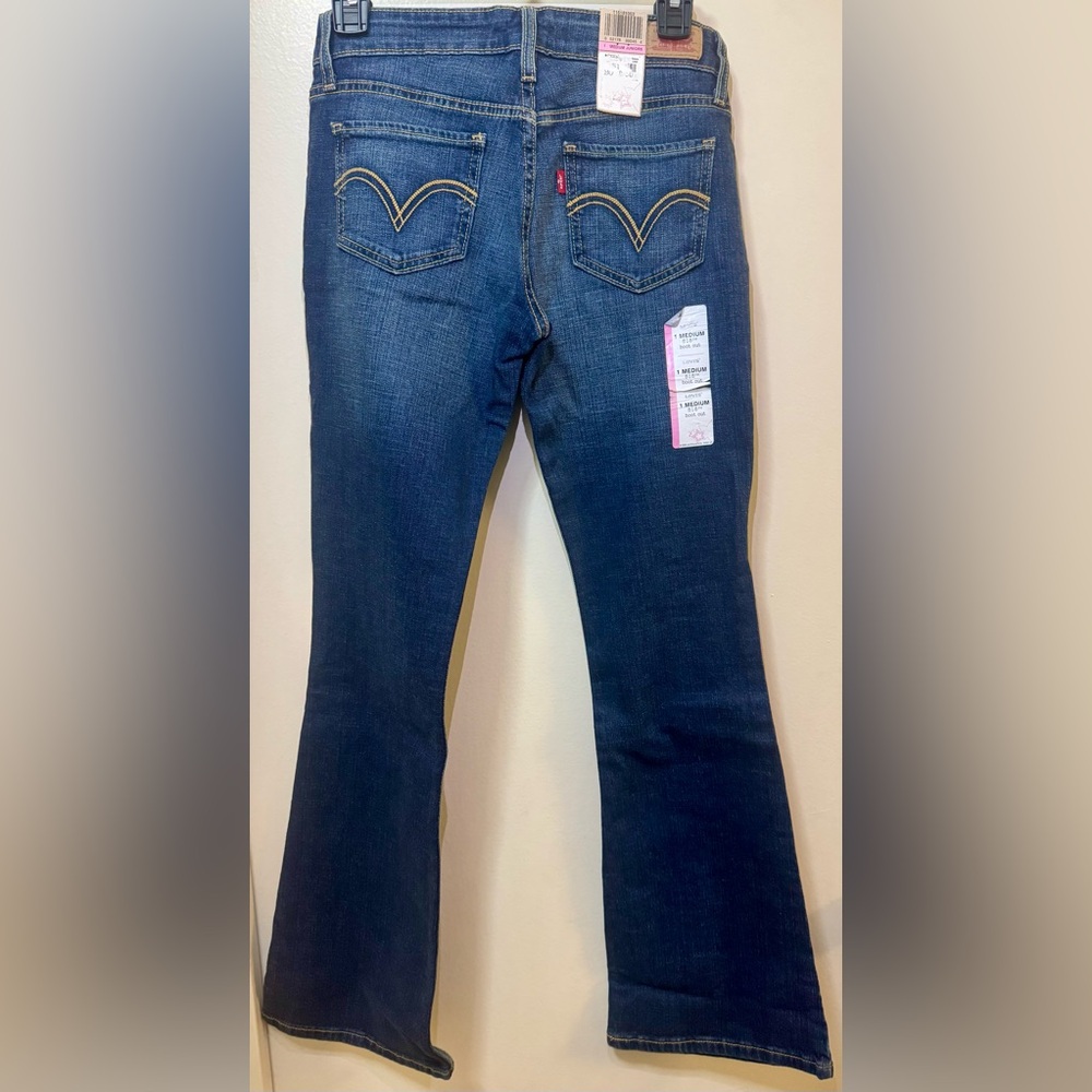 Levi's 518 Low Rise Boot Cut Jeans Classic Style Size 1 Medium Juniors/Women - Picture 4 of 7